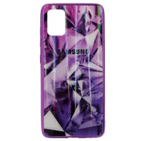 Чехол накладка Glass Prism Samsung A715 (A71) Фиолетовая