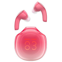 Беспроводные наушники Acefast T9 Crystal Air color Pomelo Red , красный