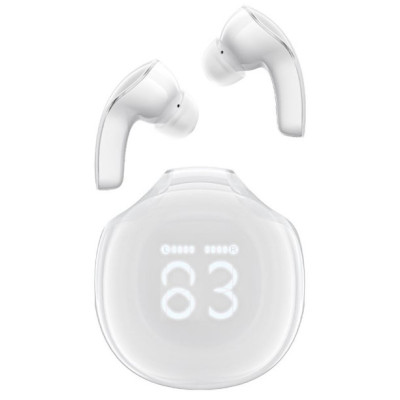 Безпровідні навушники Acefast T9 Air color Porcelain White, білі