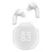 Беспроводные наушники Acefast T9 Crystal Air color Porcelain White, белые