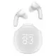 Беспроводные наушники Acefast T9 Crystal Air color Porcelain White, белые