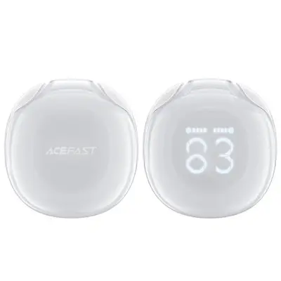 Беспроводные наушники Acefast T9 Crystal Air color Porcelain White, белые Беспроводные наушники Acefast T9 Crystal Air color Porcelain White, белые