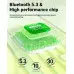 Беспроводные наушники Acefast T9 Crystal Air color Avocado Green, зеленые
