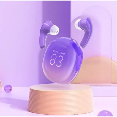 Безпровідні навушники Acefast T9 Crystal Air color Grape Purple, фіолетові Безпровідні навушники Acefast T9 Crystal Air color Grape Purple, фіолетові