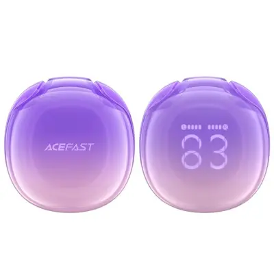 Безпровідні навушники Acefast T9 Crystal Air color Grape Purple, фіолетові Безпровідні навушники Acefast T9 Crystal Air color Grape Purple, фіолетові