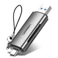 Картридер UGREEN CM185 2in1 (USB-C/USB-A)