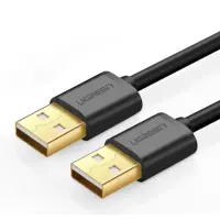 Кабель Ugreen US102 USB2.0 Male to Male 1м Черный