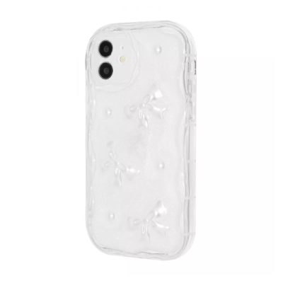 Чохол накладка Lovely Skin iPhone 12 Бантики (Bows)