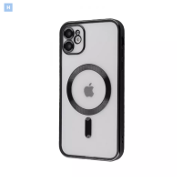 Чохол Накладка Metal Matte MagSafe iPhone 11 Чорна