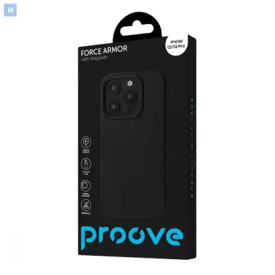 Чохол Накладка Proove Force Armor MagSafe iPhone 12/12 Pro Чорна