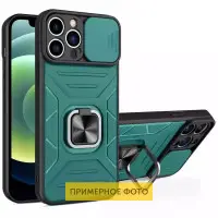 Чехол накладка Flash Ring Camshield Samsung M236 (M23 5G) Зеленая