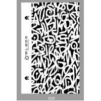 Защитная плёнка для плоттера на заднюю панель Choas black white на любую модель