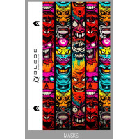 Защитная плёнка для плоттера на заднюю панель Strange masks на любую модель Защитная плёнка для плоттера на заднюю панель Strange masks на любую модель