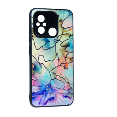 Чехол накладка Marble UV Xiaomi Redmi  12C Зеленая