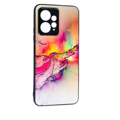 Накладка Marble UV Xiaomi Redmi Note 12 Червона