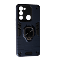 Чехол накладка Honor Defence Ring ZTE Blade A52 Синяя