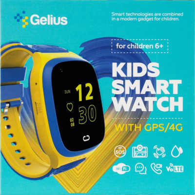 Дитячий смарт годинник Gelius GP-PK006 GPS/4G (IP67) Ukraine