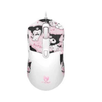 Миша USB TWolf G550, Біло-рожева