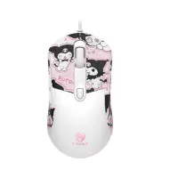 Миша USB TWolf G550, Біло-рожева