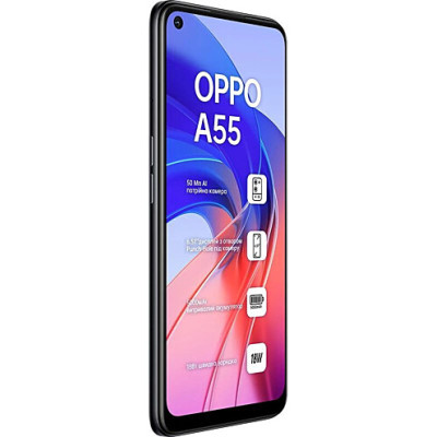 Смартфон OPPO A55 4/64GB Black, чорний