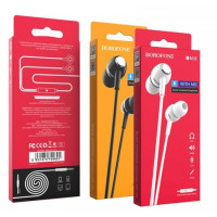 Проводные вакуумные наушники-гарнитура Borofone BM36 Acura Black, черный Проводные вакуумные наушники-гарнитура Borofone BM36 Acura Black, черный