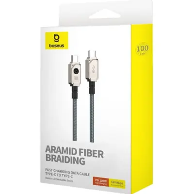 Кабель дата Baseus Unbreakable Type-C to Type-C 100W 1м Белый Кабель дата Baseus Unbreakable Type-C to Type-C 100W 1м Белый