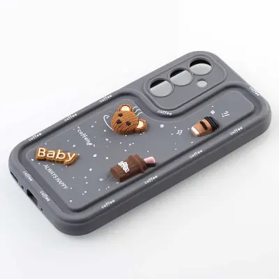 Чехол накладка Pretty Things Samsung A155 (A15) Серая Чехол накладка Pretty Things Samsung A155 (A15) Серая