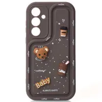 Чехол накладка Pretty Things Samsung A356 (A35 5G) Коричневая