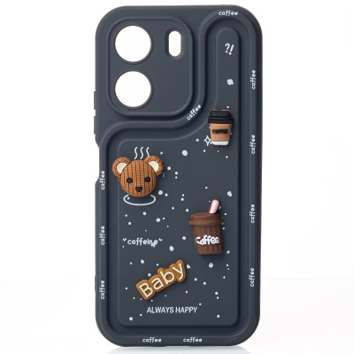 Чохол накладка Pretty Things Xiaomi Redmi 13C Темно-сіра