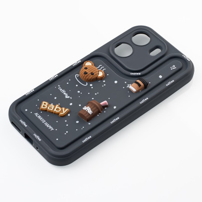 Чохол накладка Pretty Things Xiaomi Redmi 13C Темно-сіра