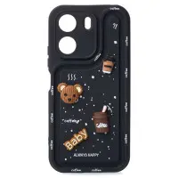 Чехол накладка Pretty Things Xiaomi Redmi 13C Черная
