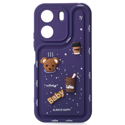 Чохол накладка Pretty Things Xiaomi Redmi 13C Фіолетова