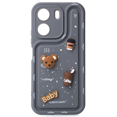 Чохол накладка Pretty Things Xiaomi Redmi 13C Сіра