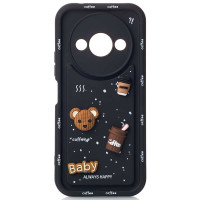 Чехол накладка Pretty Things Xiaomi Redmi A3 Черная Чехол накладка Pretty Things Xiaomi Redmi A3 Черная