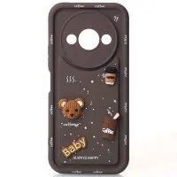 Чехол накладка Pretty Things Xiaomi Redmi A3 Коричневая