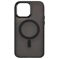 Чехол накладка Lily MagSafe iPhone 15 Pro Max Темно серая / Dark Grey