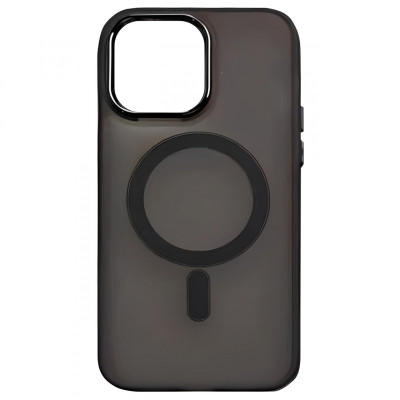 Чехол накладка Lily MagSafe iPhone 15 Pro Max Темно серая / Dark Grey