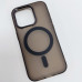 Чехол накладка Lily MagSafe iPhone 15 Pro Max Темно серая / Dark Grey