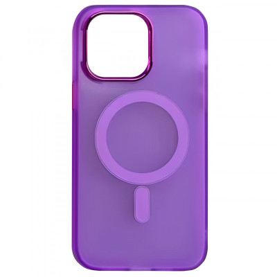 Чехол накладка Lily MagSafe iPhone 15 Pro Max Фиолетовая / Purple