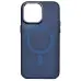 Чехол накладка Lily MagSafe iPhone 15 Pro Max Синяя/ Deep Navy