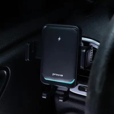 Автотримач Proove Sonic Pro 15W Black, Чорний Автотримач Proove Sonic Pro 15W Black, Чорний