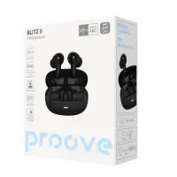 Безпровідні навушники Proove Blitz II TWS ANC (APP) Black, Чорні Безпровідні навушники Proove Blitz II TWS ANC (APP) Black, Чорні