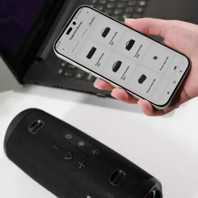 Колонка Bluetooth Proove Rumble 40W (APP) Black, Чорний Колонка Bluetooth Proove Rumble 40W (APP) Black, Чорний