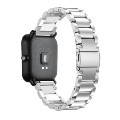 Ремешок Amazfit Bip Металлический Серебряный Ремешок Amazfit Bip Металлический Серебряный