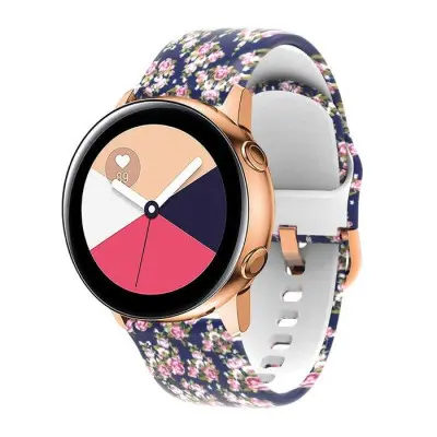 Ремешок Amazfit Bip Силікон Принт Розы/Синий Ремешок Amazfit Bip Силікон Принт Розы/Синий