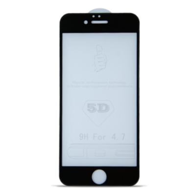 Защитное стекло 5D iPhone 6 Чёрное