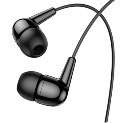 Провідні вакуумні навушники-гарнітура Hoco M97 Enjoy Black, чорний