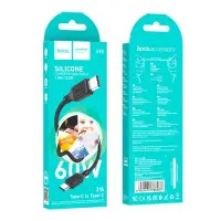 Кабель дата Hoco X90 Type-C to Type-C 1м Чорний