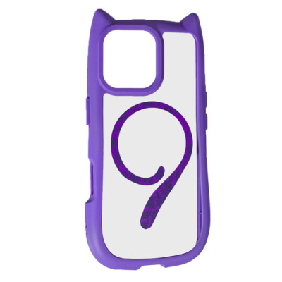 Чехол накладка Cat MagSafe iPhone 14 Pro Max Фиолетовая