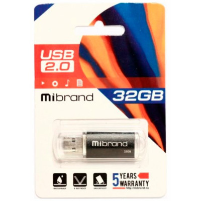 USB 32Gb Mibrand Cougar USB 2.0 Чeрная